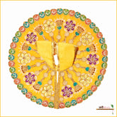 Shaneel Cutdana Moti Work Yellow Laddu Poshak